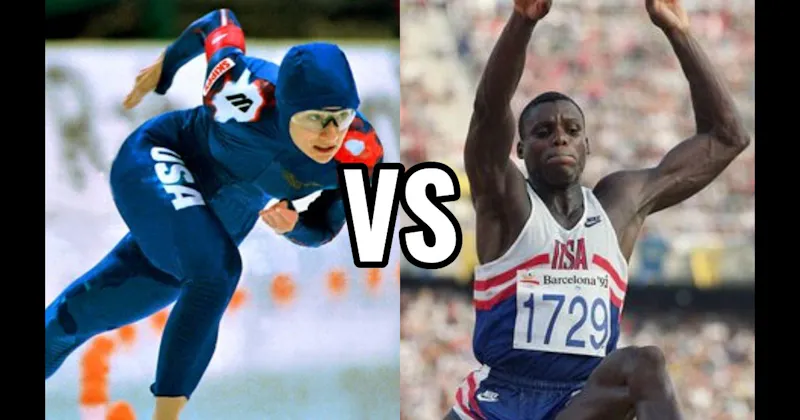 Bonnie Blair vs. Carl Lewis