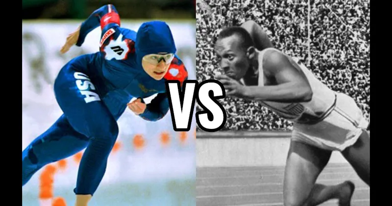 Bonnie Blair vs. Jesse Owens