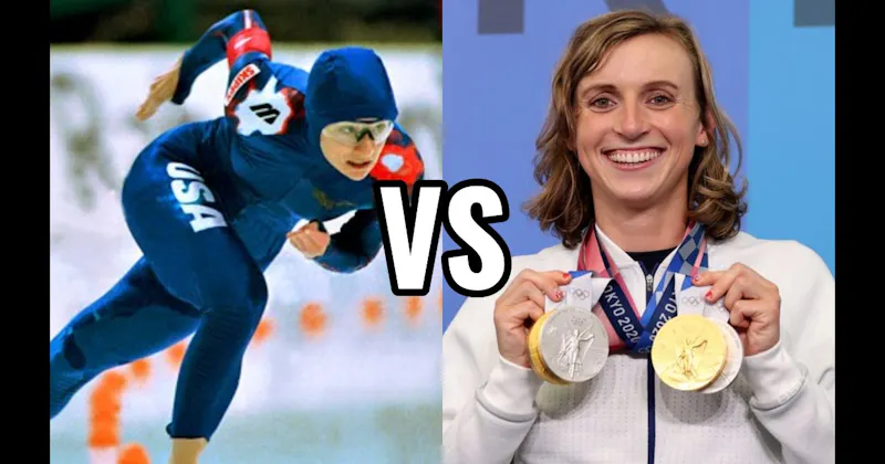 Bonnie Blair vs. Katie Ledecky