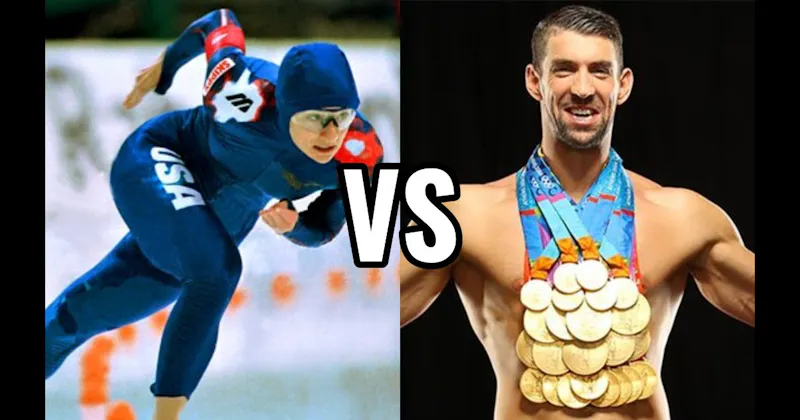 Bonnie Blair vs. Michael Phelps