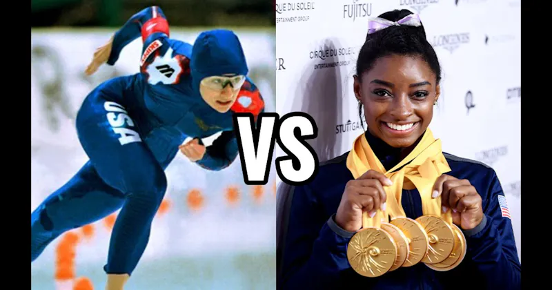 Bonnie Blair vs. Simone Biles
