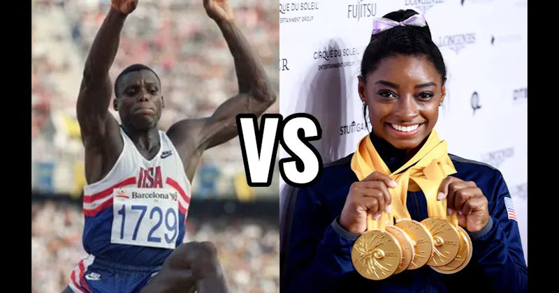 Carl Lewis vs. Simone Biles
