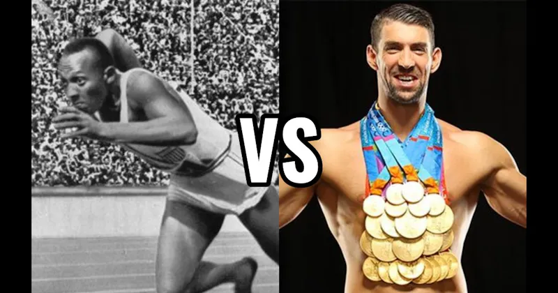 Jesse Owens vs. Michael Phelps