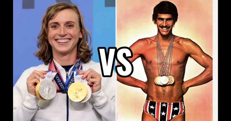 Katie Ledecky vs. Mark Spitz