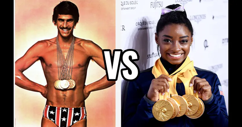 Mark Spitz vs. Simone Biles