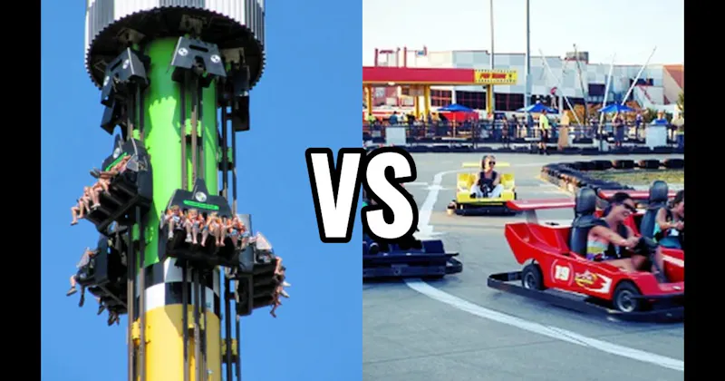 Drop Tower vs. Go-Karts