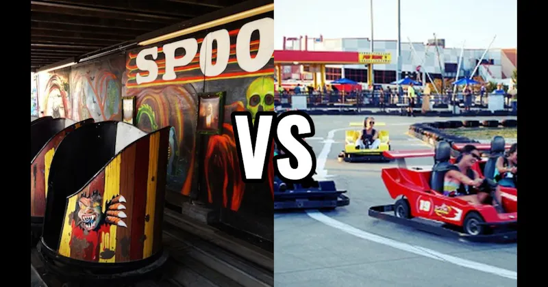 Go-Karts vs. Haunted Dark Ride