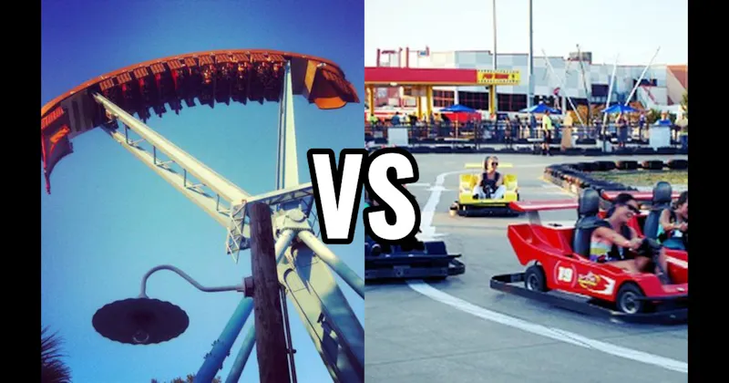 Go-Karts vs. Pirate Ship
