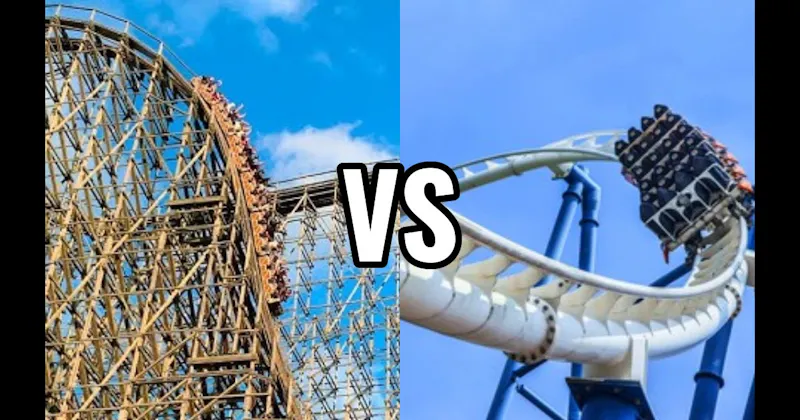 Steel Roller Coaster vs. Wooden Roller Coaster