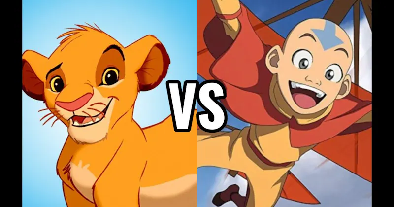 Aang (Avatar: The Last Airbender) vs. Simba (Lion King)