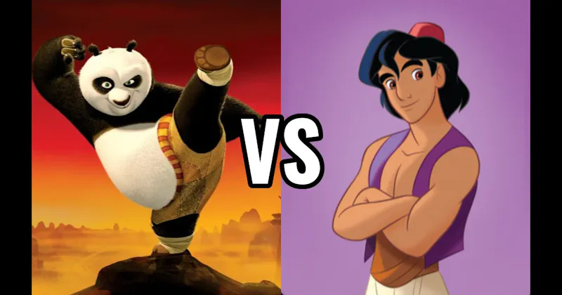 Aladdin (Aladdin) vs. Po (Kung Fu Panda)