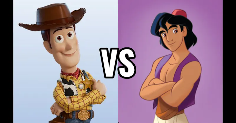 Aladdin (Aladdin) vs. Woody (Toy Story)