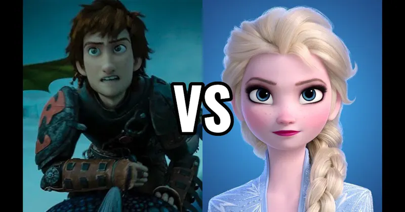 Elsa (Frozen) vs. Hiccup (How to Train Your Dragon)