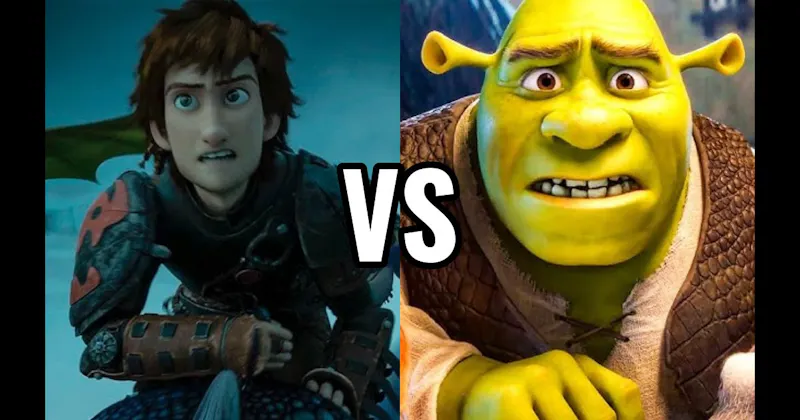 Hiccup (How to Train Your Dragon) vs. Shrek (Shrek)