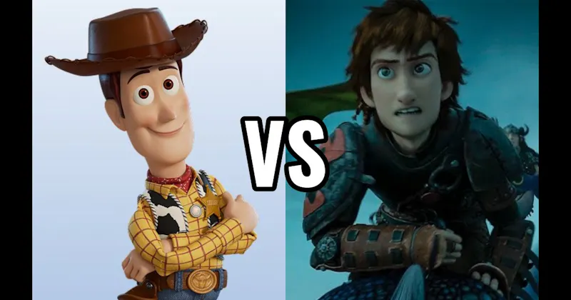Hiccup (How to Train Your Dragon) vs. Woody (Toy Story)