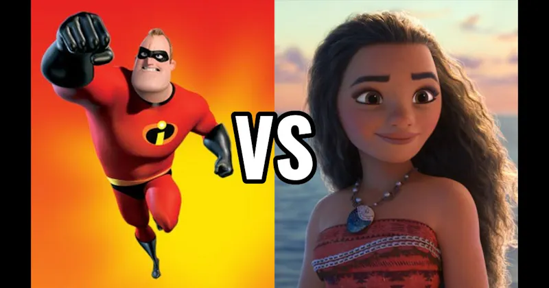Moana (Moana) vs. Mr. Incredible (The Incredibles)