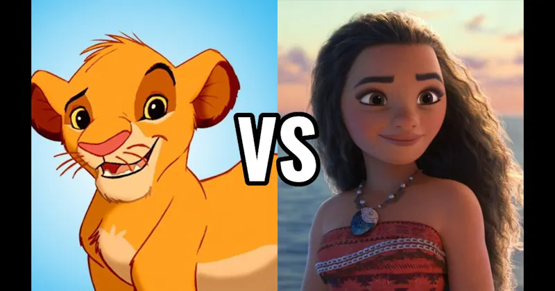 Moana (Moana) vs. Simba (Lion King)