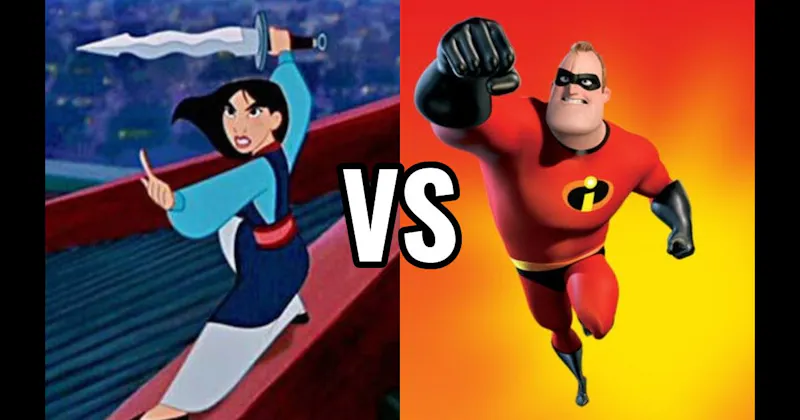 Mr. Incredible (The Incredibles) vs. Mulan (Mulan)
