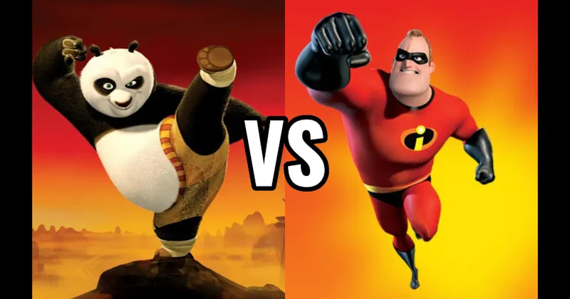 Mr. Incredible (The Incredibles) vs. Po (Kung Fu Panda)