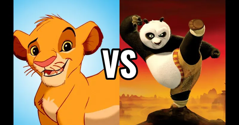 Po (Kung Fu Panda) vs. Simba (Lion King)