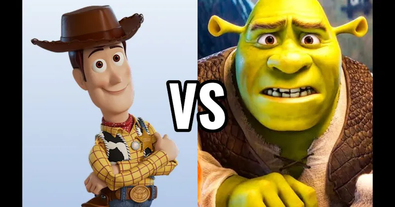 Shrek (Shrek) vs. Woody (Toy Story)