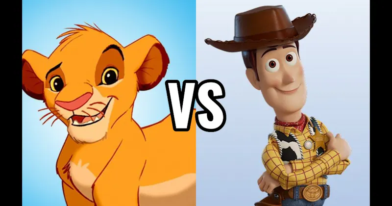 Simba (Lion King) vs. Woody (Toy Story)