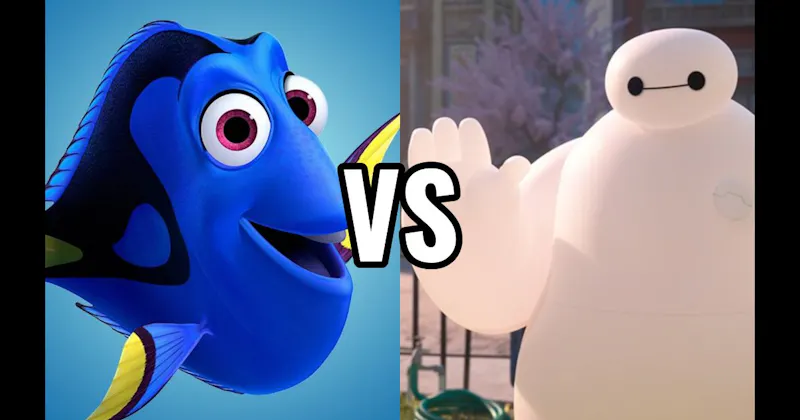 Baymax (Big Hero 6) vs. Dory (Finding Nemo)