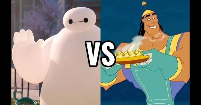 Baymax (Big Hero 6) vs. Kronk (Emperor’s New Groove)