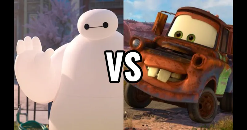 Baymax (Big Hero 6) vs. Mater (Cars)