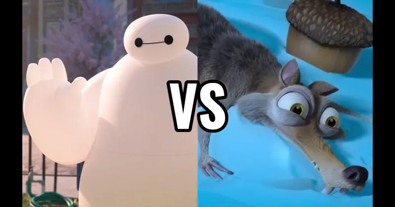 Baymax (Big Hero 6) vs. Scrat (Ice Age)