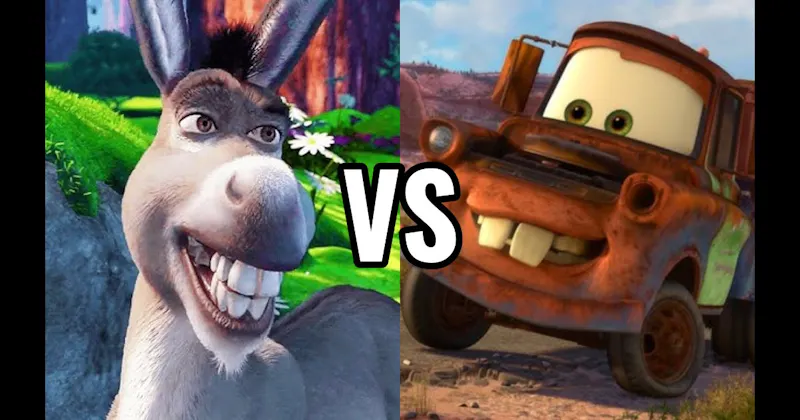 Donkey (Shrek) vs. Mater (Cars)