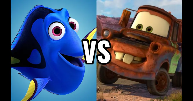 Dory (Finding Nemo) vs. Mater (Cars)