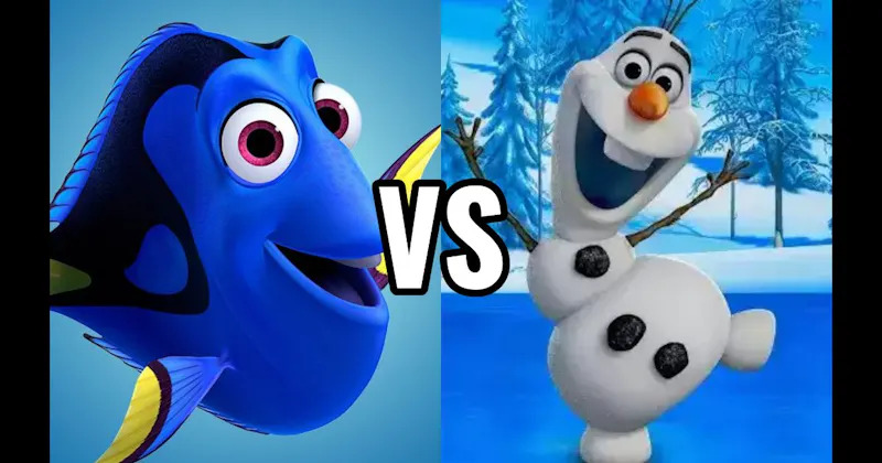 Dory (Finding Nemo) vs. Olaf (Frozen)