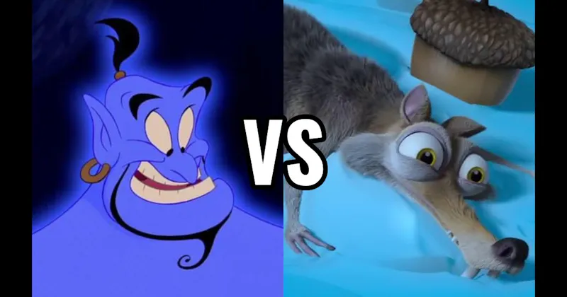 Genie (Aladdin) vs. Scrat (Ice Age)