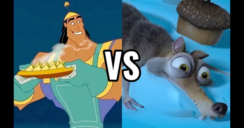 Kronk (Emperor’s New Groove) vs. Scrat (Ice Age)