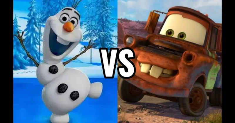 Mater (Cars) vs. Olaf (Frozen)