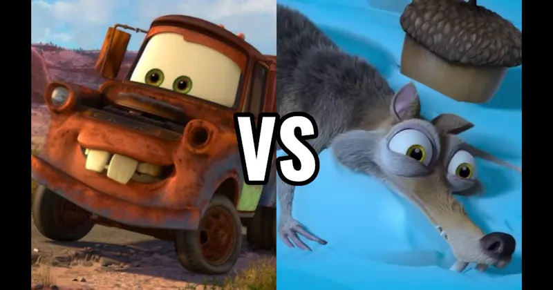Mater (Cars) vs. Scrat (Ice Age)