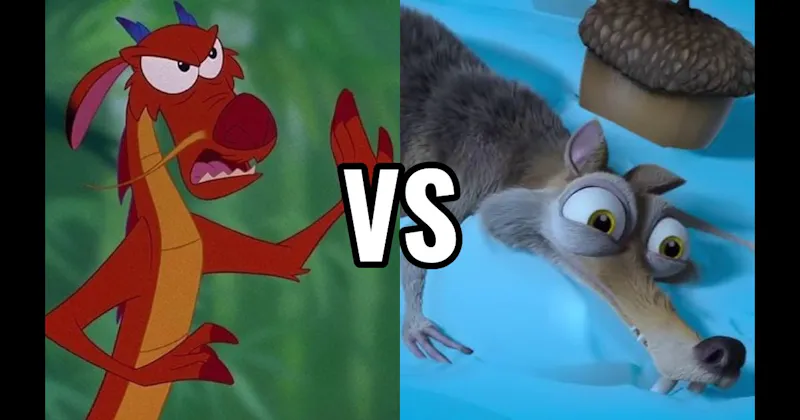 Mushu (Mulan) vs. Scrat (Ice Age)