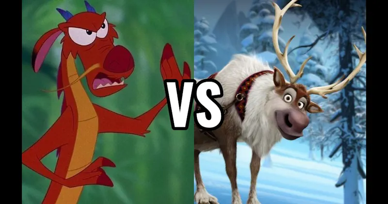 Mushu (Mulan) vs. Sven (Frozen)