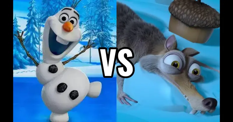 Olaf (Frozen) vs. Scrat (Ice Age)