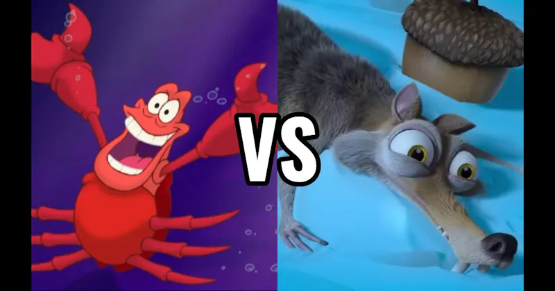 Scrat (Ice Age) vs. Sebastian (Little Mermaid)