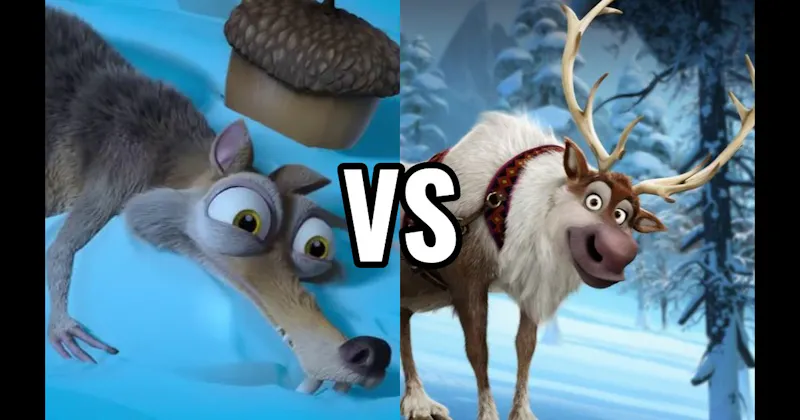 Scrat (Ice Age) vs. Sven (Frozen)