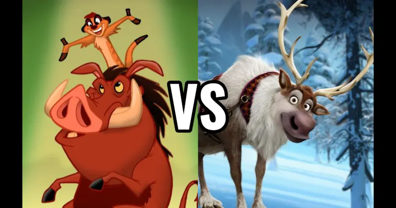 Sven (Frozen) vs. Timon & Pumbaa (Lion King)