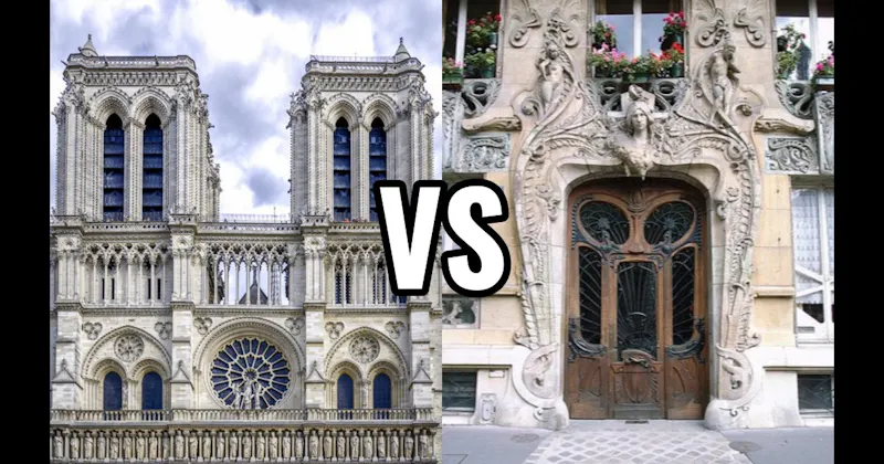 Art Nouveau vs. Gothic