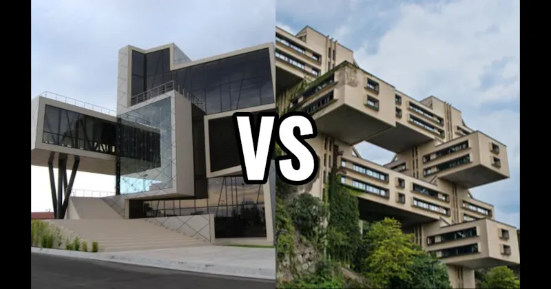 Brutalism vs. Modernism