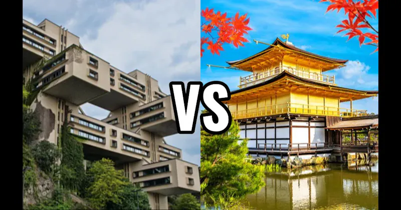 Brutalism vs. Traditional Japanese
