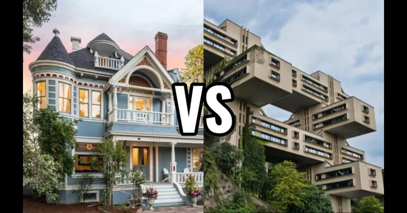 Brutalism vs. Victorian
