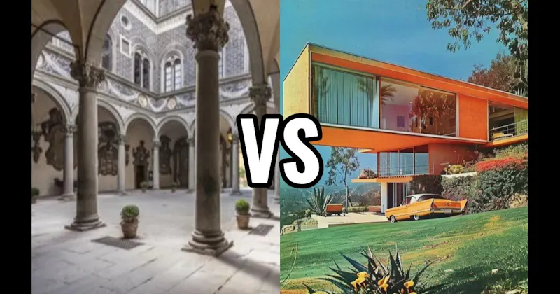 Mid-Century Modern vs. Renaissance