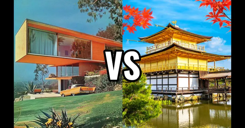 Mid-Century Modern vs. Traditional Japanese
