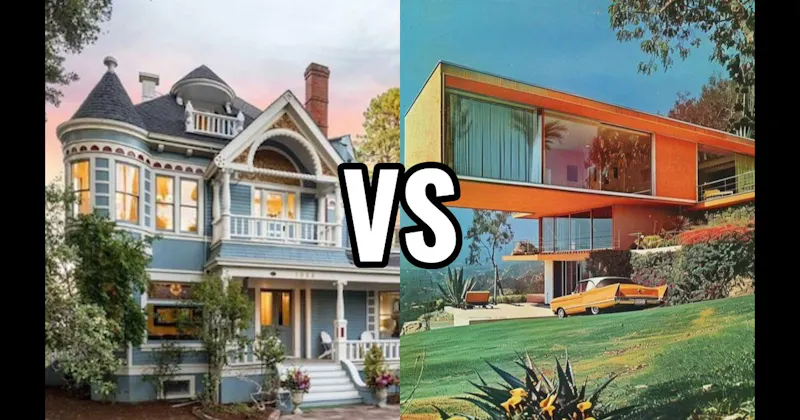 Mid-Century Modern vs. Victorian